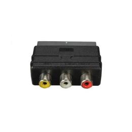 Перехідник Infinity S0724 SCART (тато)  -  RCA (мама) Black
