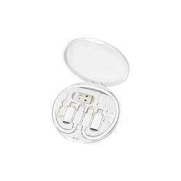 Перехідник Maxxter UB-SET USB-C (тато) - USB-C/USB-A/MicroUsb/LIghtning (тато), 0.28m White