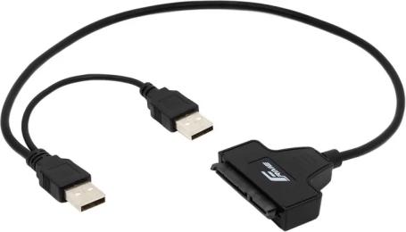 Перехідник Frime FHA2021 USB-A (тато)  -  SATA (мама), 0.38m Black