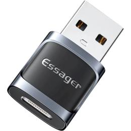 Перехідник Essager (EZJCA-XL01) Xuankong Type-C(мама) - USB(тато) Gray