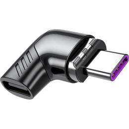 Перехідник Essager EZJT-QZG01 USB-C (тато)  -  USB-C (мама) Magnetic Black