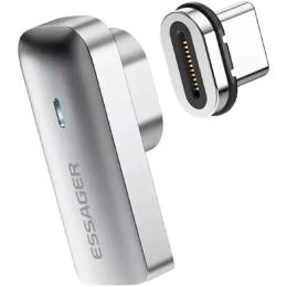Перехідник Essager EZJCX-RJ0G Type-C (тато) - Type-C (мама) Space Gray Full-Functional Magnetic Adapter