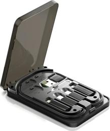 Перехідник Essager ECJHZ-JH01-P USB-C (тато)  -  USB-C/USB-A/MicroUsb/LIghtning (тато), 0.28m Black