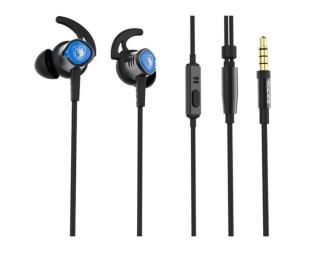 Дротові навушники Sades SA-606 Wings 20 Black Blue (SA606BLJ)