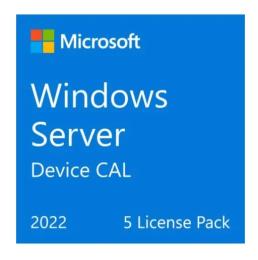 Програмне забезпечення Microsoft Windows Server 2022 CAL 5 Device англ, ОЕМбез носія (R18-06430)