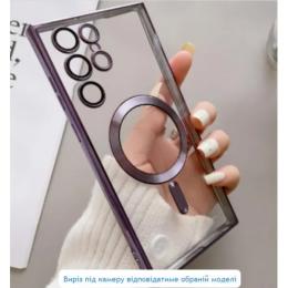 Чохол-накладка Infinity Magnetic для Samsung S24 Plus Purple + захист камери