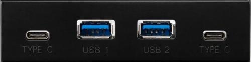 USB-хаб Frime ECF-FP2xTA&amp;2xTC.32 2x USB-A + 2x USB-C VL820 Black