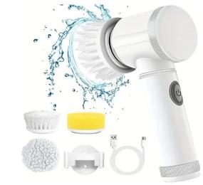 Щітка для чищення Infinity Electric Magic Brush Spin Scrubber 5-in-1 White