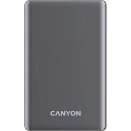 Зовнішній портативний акумулятор Canyon OnPower 505 slim Magsafe 5000 mAh Dark Gray (CNS-CPB505DG)