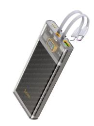 Зовнішній портативний акумулятор Hoco J104 Discovery edition Gray 10000mAh 22.5W