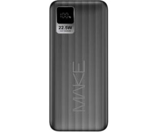 Зовнішній портативний акумулятор Make MPB-301BK Black 30000 mAh 22.5W PD+QC