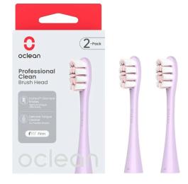 Насадка для електричної зубної щітки Oclean P1C13 P02 Professional Clean Brush Head Purple (2 шт) (6970810554151)