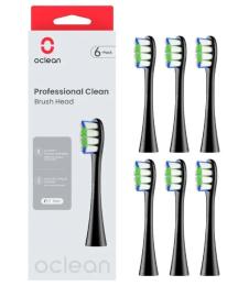 Насадка для електричної зубної щітки Oclean P1C5 B06 Professional Clean Brush Head Black (6 шт) (6970810553864)