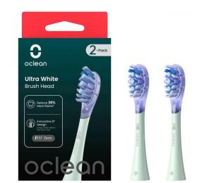 Насадка для електричної зубної щітки Oclean UW01 G02 Ultra White Brush Head Green (2 шт) (6970810553529)