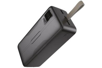 Зовнішній портативний акумулятор Grunhelm GP-40BLT 40000 mAh Black (142659)