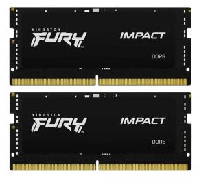 Оперативна память Kingston FURY 32GB (2x16GB) DDR5 6400 MHz Impact Black (KF564S38IBK2-32)