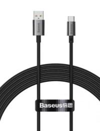 Дата-кабель Baseus Superior Series Fast Charging Data Type-C (тато) - USB Type-A (тато) (2m) Black