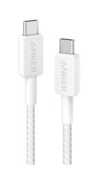 Дата-кабель Anker A81F6H21 USB-C (тато)  -  USB-C (тато), 1.8m White