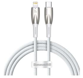Дата-кабель Baseus CADH000002 USB-C (тато)  -  Lightning (тато), 1m White