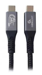 Дата-кабель Cablexpert CCBP-USB4-CMCM240-1.5M USB-C (тато)  -  USB-C (тато), 1.5m Black
