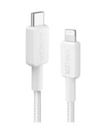 Дата-кабель Anker A81B6H21 USB-C (тато)  -  Lightning (тато), 1.8m White