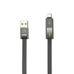 Дата-кабель Remax RC-042t Strive USB (тато)  -  Lightning + micro USB (тато), 1m Black (6954851272939)