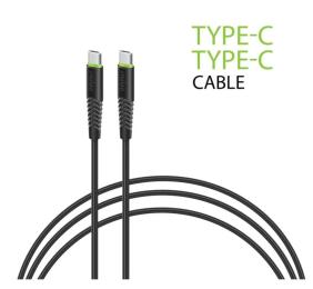 Дата-кабель Intaleo CBFLEXTT0 USB-C (тато)  -  USB-C (тато), 0.2m Black (1283126559495)