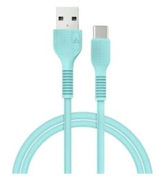 Дата-кабель Acclab AL-CBCOLOR-T1MT USB (тато)  -  USB Type-C (тато) 1.2 м Mint (1283126518256)