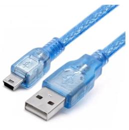 Дата-кабель Infinity USB (тато)  -  mini BM (тато) 5pin, 3.0 м Blue