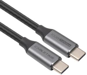 Дата-кабель Cabletime CA914234 USB-C (тато)  -  USB-C (тато), 2m Black