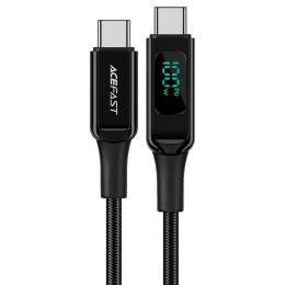 Дата-кабель Acefast C6-03 USB-C (тато)  -  USB-C (тато) 2m Black