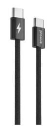 Дата-кабель Proove Energy Stream USB-C (тато) - USB-C (тато), 1m Black