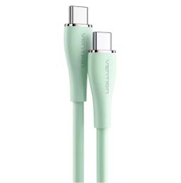 Дата-кабель Vention USB 2.0 Type-C (тато) - Type-C (тато) 5A Cable 1.5M Light Green