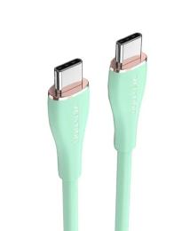 Дата-кабель Vention Silicone Type Type-C (тато)  -  Type-C (тато) 2m Light Green (TAWGH)
