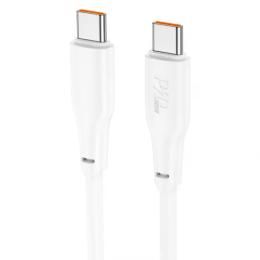 Дата-кабель Hoco X93 Force 100W fast charging data cable Type-C (тато) - Type-C (тато) 2m White