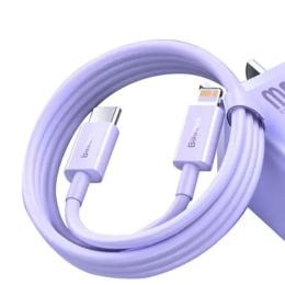 Дата-кабель Baseus Superior Series Fast Charging Data Cable Type-C (тато) to Lightning (тато) PD 20W 1m Purple (CAYS001505)