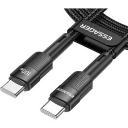 Дата-кабель Essager Star 100W USB Charging Cable Type C (тато)  -  Type C (тато) 3m Black (EXCTT1-XCC01)