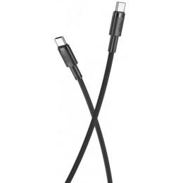 Дата-кабель XO NB-Q199 USB-C (тато)  -  USB-C (тато), 1.5m Black