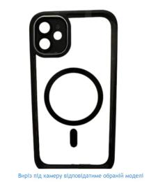 Чохол-накладка Infinity Case Matte Chrome MagSafe для Apple iPhone 14 Black + захист камери