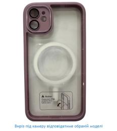 Чохол-накладка Infinity Case Matte Chrome MagSafe для Apple iPhone 14 Pink + захист камери