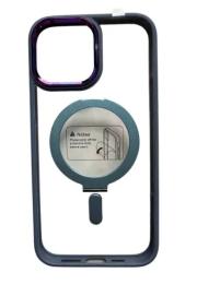 Чохол-накладка Infinity Case Metal MagSafe для Apple iPhone 14 Blue + тримач