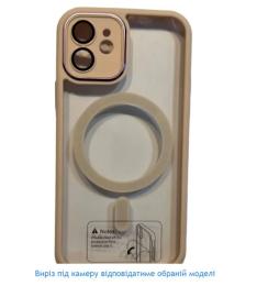 Чохол-накладка Infinity Case Matte Chrome MagSafe для Apple iPhone 12 Pro Pudra + захист камери