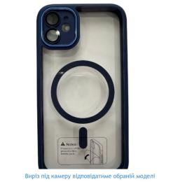 Чохол-накладка Infinity Case Matte Chrome MagSafe для Apple iPhone 15 Pro Dark Blue + захист камери