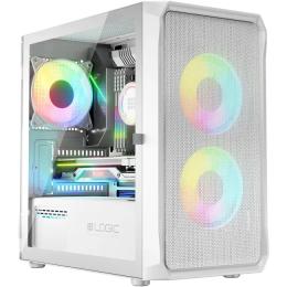 Корпус для ПК Logic concept Portos ARGB Mini White (AM-PORTOS-20-0000000-0002)