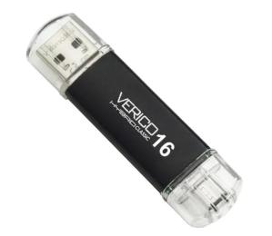 Флеш память Verico 64GB Hybrid CLASSIC Black (1UDOV-TCBK63-NN)