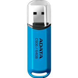 Флеш память ADATA 64GB C906 USB 2.0 Blue (AC906-64G-RWB)