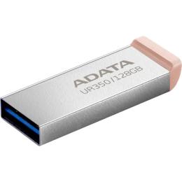 Флеш память ADATA 128GB UR350 USB 3.2 Silver Brown (UR350-128G-RSR/BG)