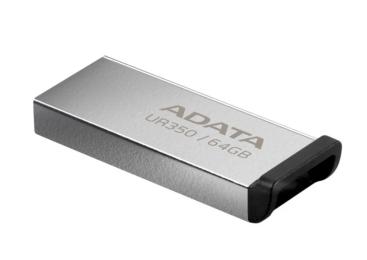 Флеш память ADATA 64GB UR350 USB 3.2 Black Silver (UR350-64G-RSR/BK)