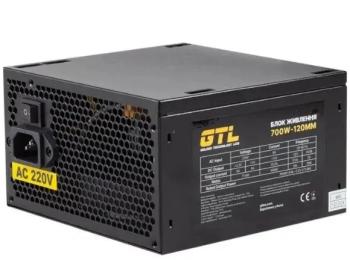 Блок живлення для ПК GTL 700W GAMING STAR Black (GTLGS700BK)