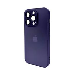 Чохол-накладка AG Glass Matt Frame Color Logo for Apple iPhone 15 Pro Deep Purple
